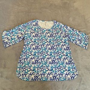 Lulu B Women's Top Shirt Cut Out Sleeves Medium